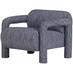 Woood Lenny Fauteuil Met Dessin Grijsblauw