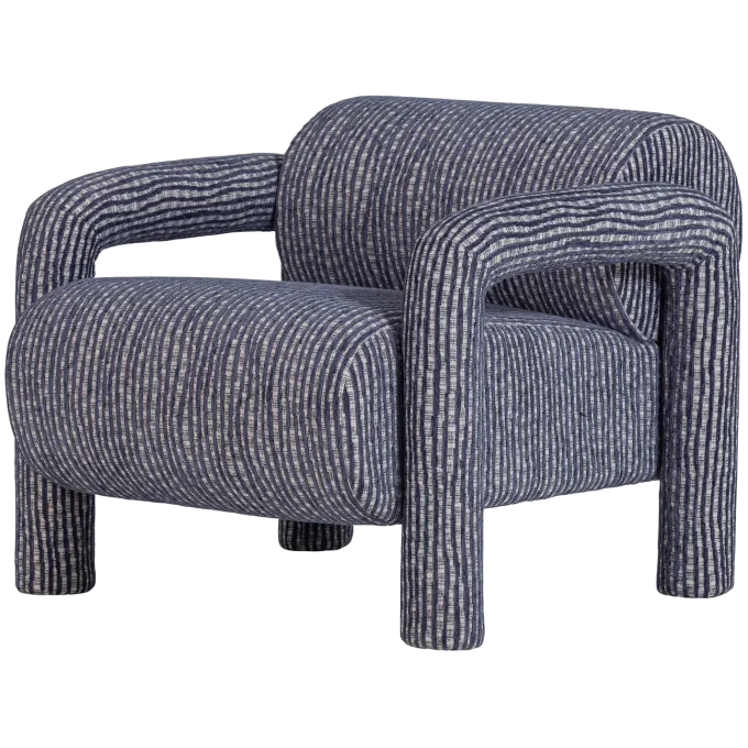 Woood Lenny Fauteuil Met Dessin Grijsblauw