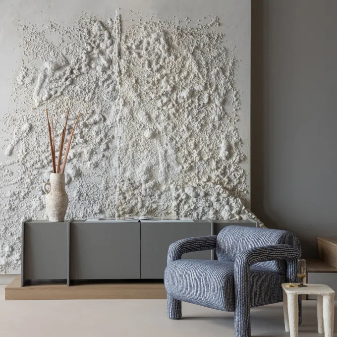 Woood Lenny Fauteuil Met Dessin Grijsblauw