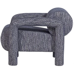 Woood Lenny Fauteuil Met Dessin Grijsblauw