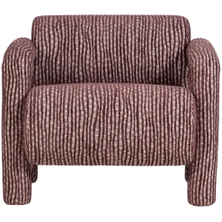 Woood Lenny Fauteuil Met Dessin Bordeauxrood