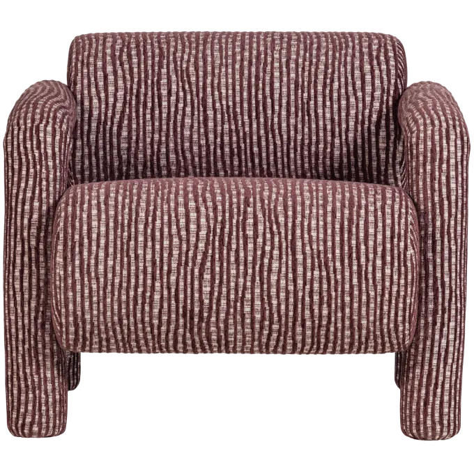 Woood Lenny Fauteuil Met Dessin Bordeauxrood