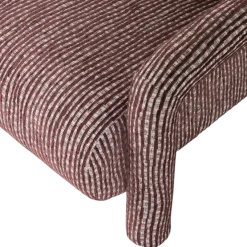 Woood Lenny Fauteuil Met Dessin Bordeauxrood