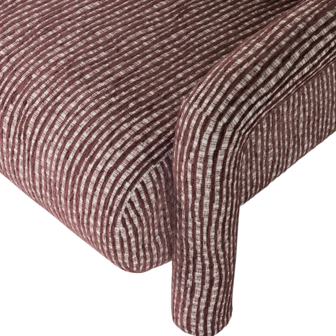 Woood Lenny Fauteuil Met Dessin Bordeauxrood