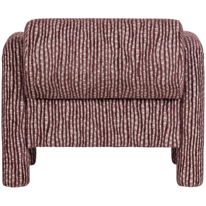 Woood Lenny Fauteuil Met Dessin Bordeauxrood