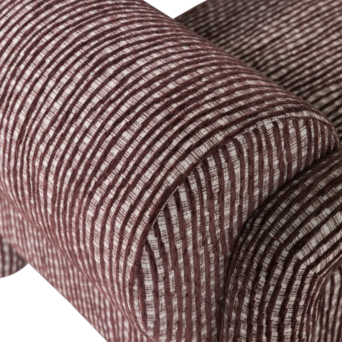 Woood Lenny Fauteuil Met Dessin Bordeauxrood