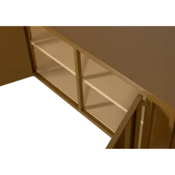 Woood Level tv-meubel metaal honinggeel 44x160cm