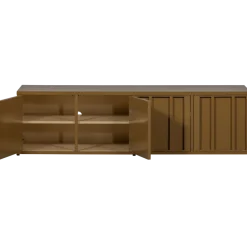 Woood Level tv-meubel metaal honinggeel 44x160cm