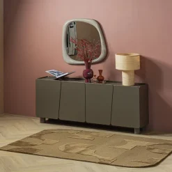 Woood Livo Vloerkleed Viscose/Wol Bruin 170x240 Cm