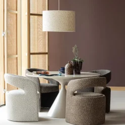 Woood Loft Hanglamp Metaal/Boucle Naturel Met Stippen