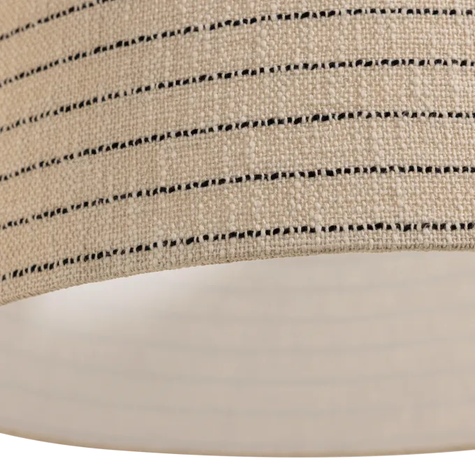 Woood Loft Hanglamp Metaal/Boucle Naturel Met Strepen