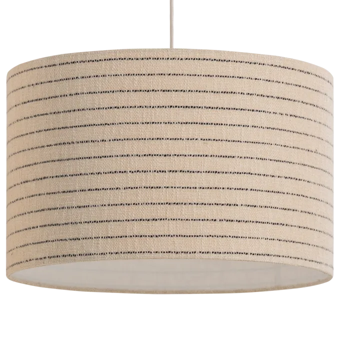 Woood Loft Hanglamp Metaal/Boucle Naturel Met Strepen