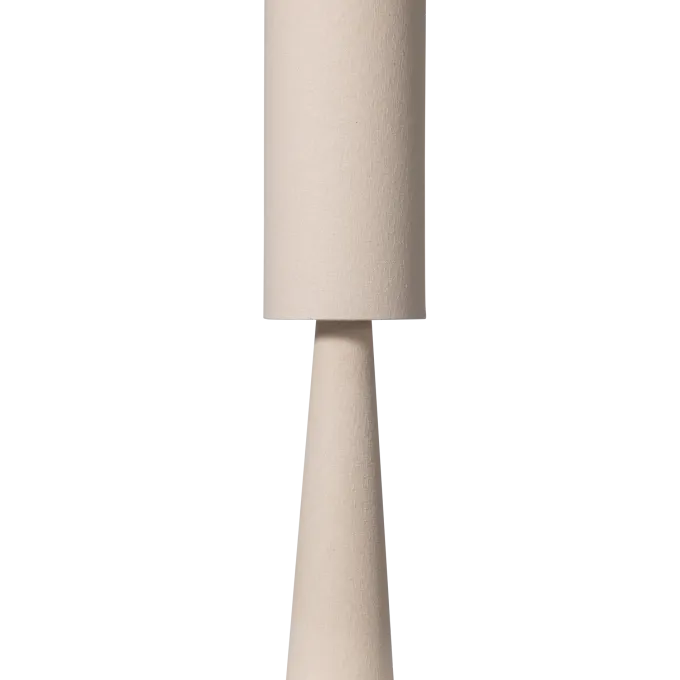 Woood Loft vloerlamp metaal/bouclé naturel 130xø30cm