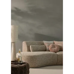 Woood Loft vloerlamp metaal/boucle naturel met stippen 130xo30cm