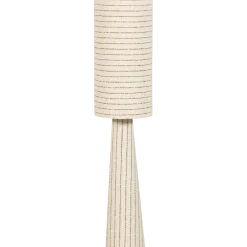 Woood Loft vloerlamp metaal/boucle naturel met strepen 130xo30cm