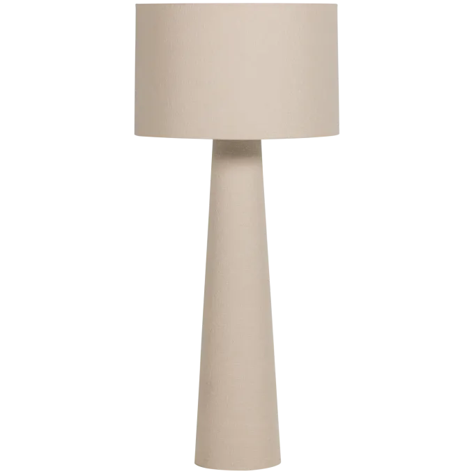 Woood Loft Vloerlamp Xxl Metaal/Boucle Naturel 160xo70 Cm