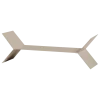 Woood Lorin Wandplanken Metaal Zand - Set Van 3