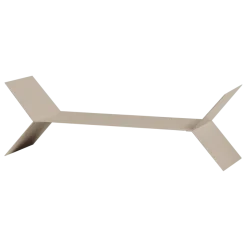 Woood Lorin Wandplanken Metaal Zand - Set Van 3