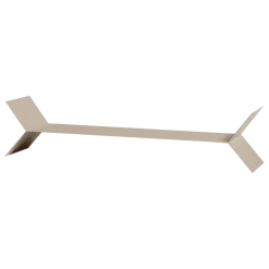 Woood Lorin Wandplanken Metaal Zand - Set Van 3