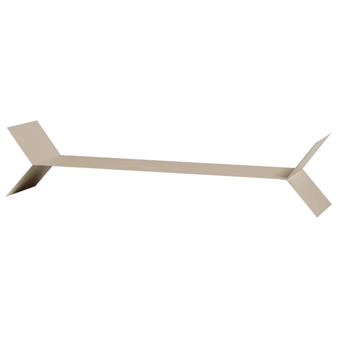 Woood Lorin Wandplanken Metaal Zand - Set Van 3