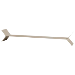 Woood Lorin Wandplanken Metaal Zand - Set Van 3