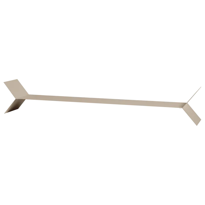 Woood Lorin Wandplanken Metaal Zand - Set Van 3