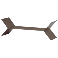 Woood Lorin Wandplanken Metaal Mokkabruin - Set Van 3