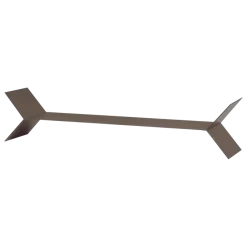 Woood Lorin Wandplanken Metaal Mokkabruin - Set Van 3