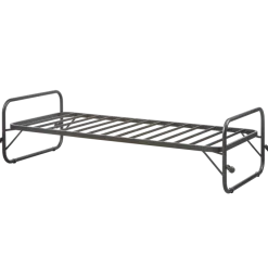 Woood Lucy eenpersoons onderschuifbed metaal zwart 90x200cm