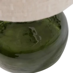Woood Luma Tafellamp Glas Groen/Kap Naturel