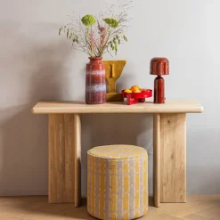 Woood Lumira Tafellamp Metaal Hoogglans Bruinrood