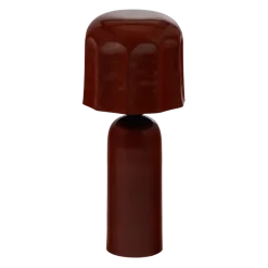 Woood Lumira Tafellamp Metaal Hoogglans Bruinrood