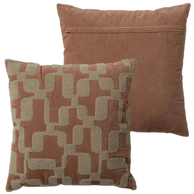 Woood Luvo Kussens Roze/Zand - Set Van 4