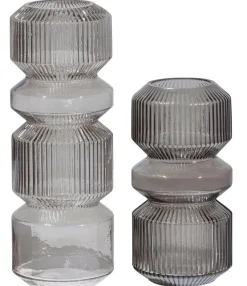Woood Lyle Vaas Glas Warm Groen 25xØ12cm