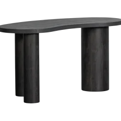 Woood MAAN organisch sidetable/bureau MDF donkerbruin