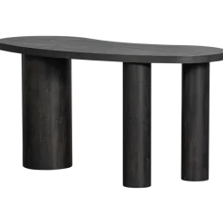Woood MAAN organisch sidetable/bureau MDF donkerbruin