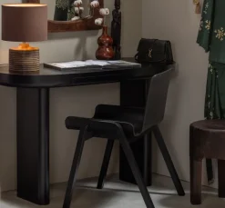 Woood Mael bureau/sidetable fineer zwart