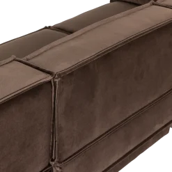 Woood Manu Chaise Longue Bank Rechts Velvet Bruin [fsc]