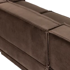 Woood Manu Chaise Longue Bank Links Velvet Bruin [fsc]