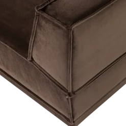 Woood Manu Chaise Longue Bank Links Velvet Bruin [fsc]