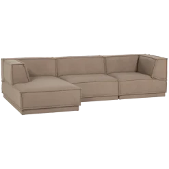 Woood Manu Chaise Longue Bank Links Teddy Taupe [fsc]