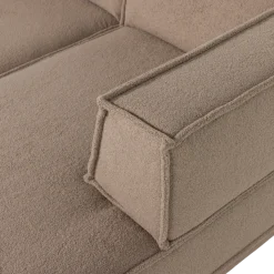 Woood Manu Chaise Longue Bank Rechts Teddy Taupe [fsc]