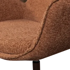 Woood Marten in hoogte verstelbare fauteuil oranje