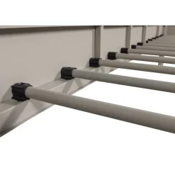 Woood Mata 1-persoons bed metaal zand 90x200cm