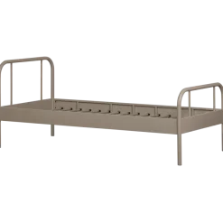 Woood Mata 1-persoons bed metaal zand 90x200cm