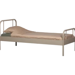 Woood Mata 1-persoons bed metaal zand 90x200cm