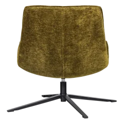 Woood Maudi Draaifauteuil Chenille Structuur Groen