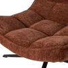Woood Maudi Draaifauteuil Chenille Structuur Bruin