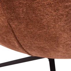 Woood Maudi Draaifauteuil Chenille Structuur Bruin