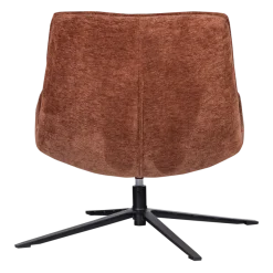 Woood Maudi Draaifauteuil Chenille Structuur Bruin